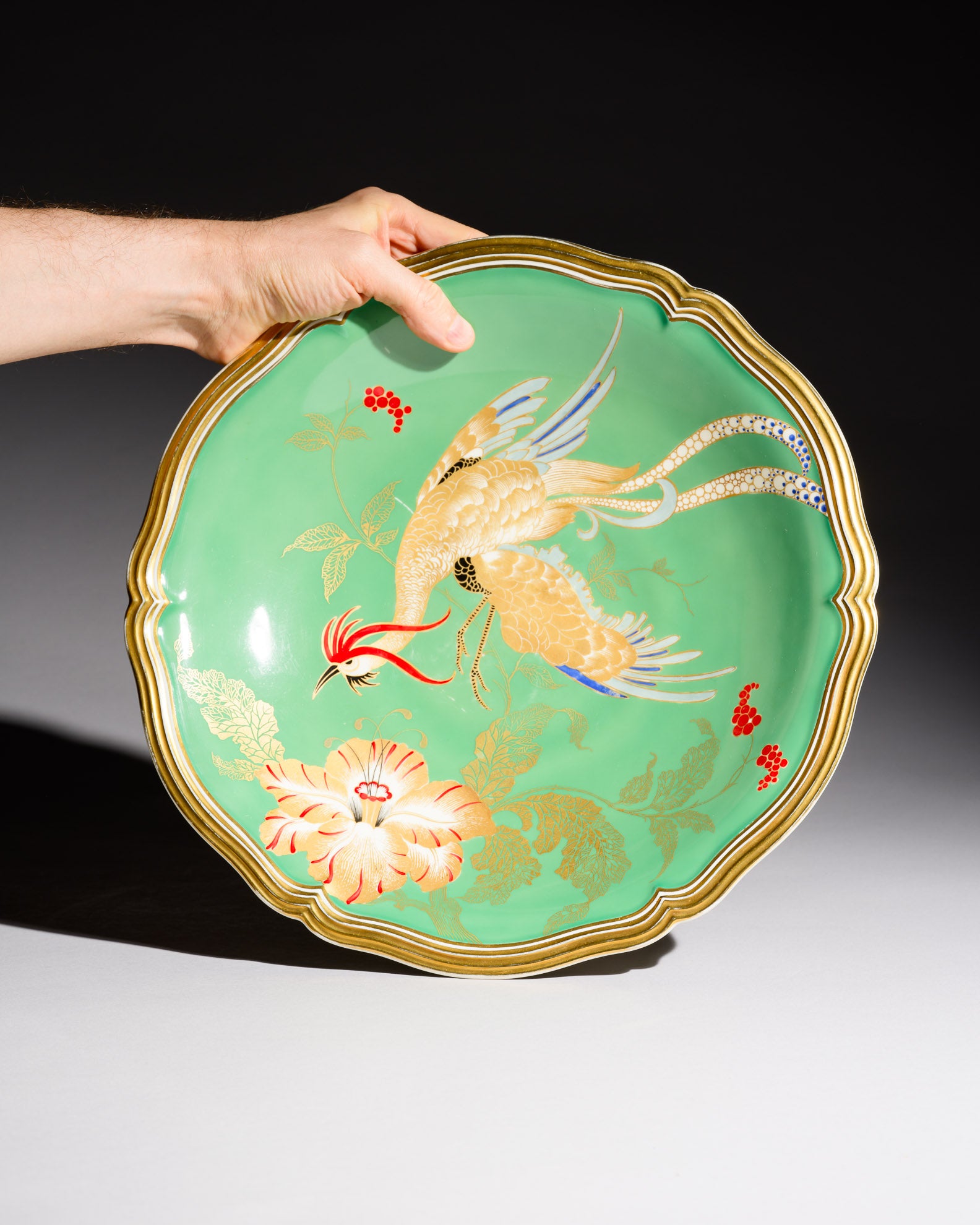 Chippendale Porcelain Bowl with Paradise Bird Décor - Rosenthal, Germany, circa 1960s