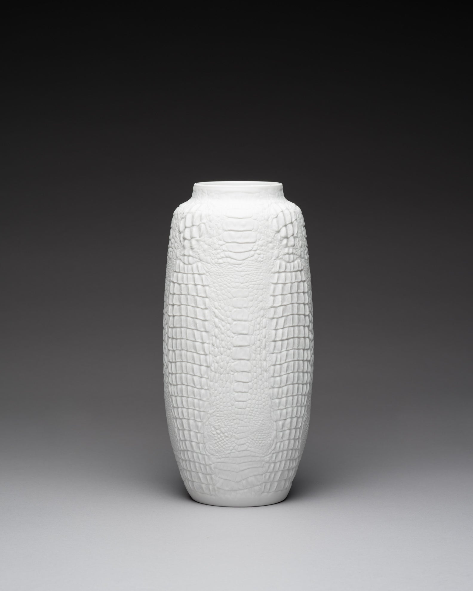 Reptile Relief Biscuit Porcelain Vase - Manfred Frey for AK Kaiser, 1970s