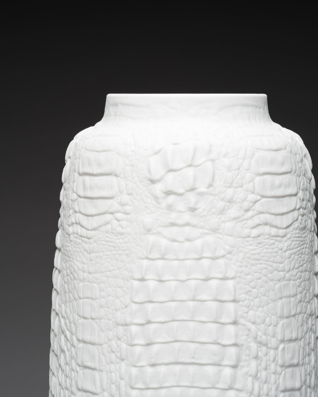 Reptile Relief Biscuit Porcelain Vase - Manfred Frey for AK Kaiser, 1970s