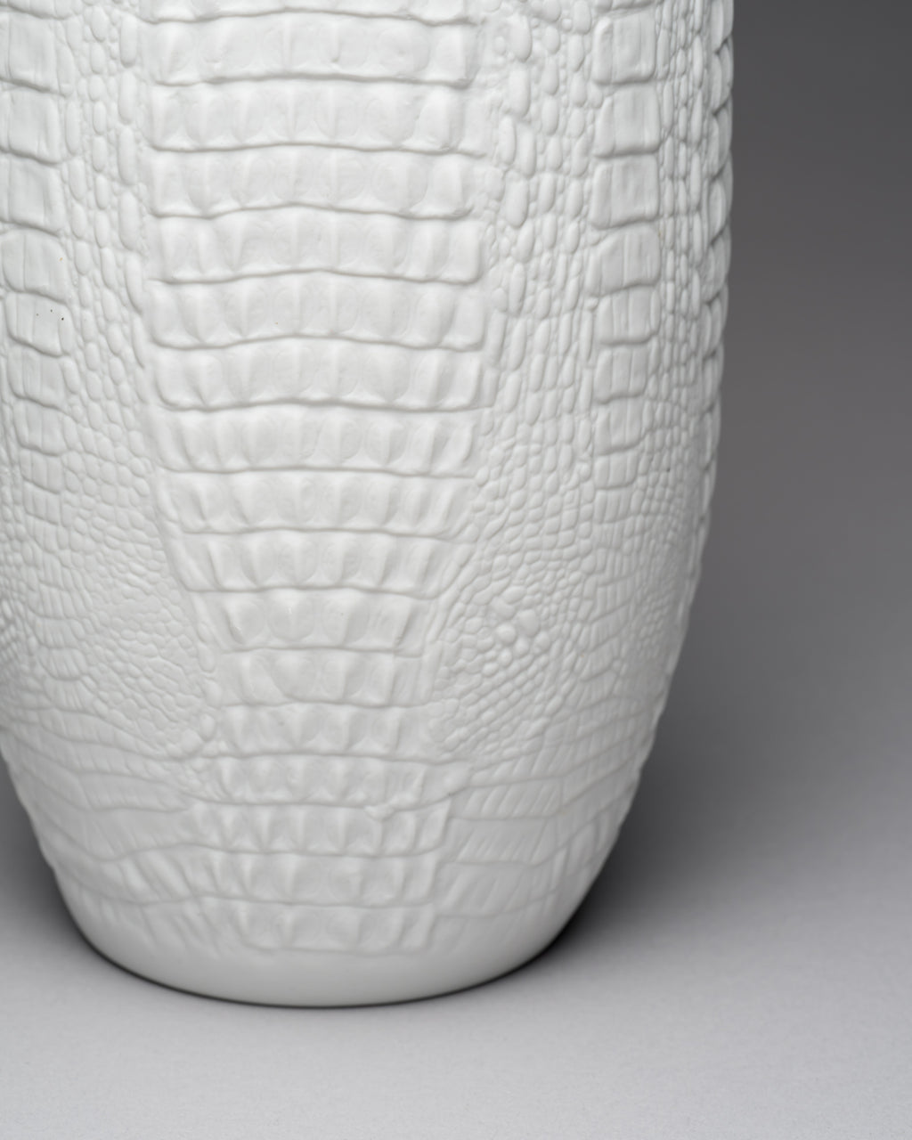 Reptile Relief Biscuit Porcelain Vase - Manfred Frey for AK Kaiser, 1970s