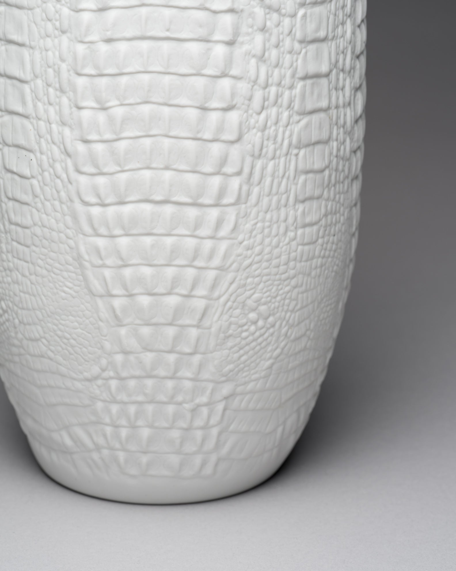 Reptile Relief Biscuit Porcelain Vase - Manfred Frey for AK Kaiser, 1970s