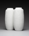 Reptile Relief Vase Duo – AK Kaiser, 1970s–1980s