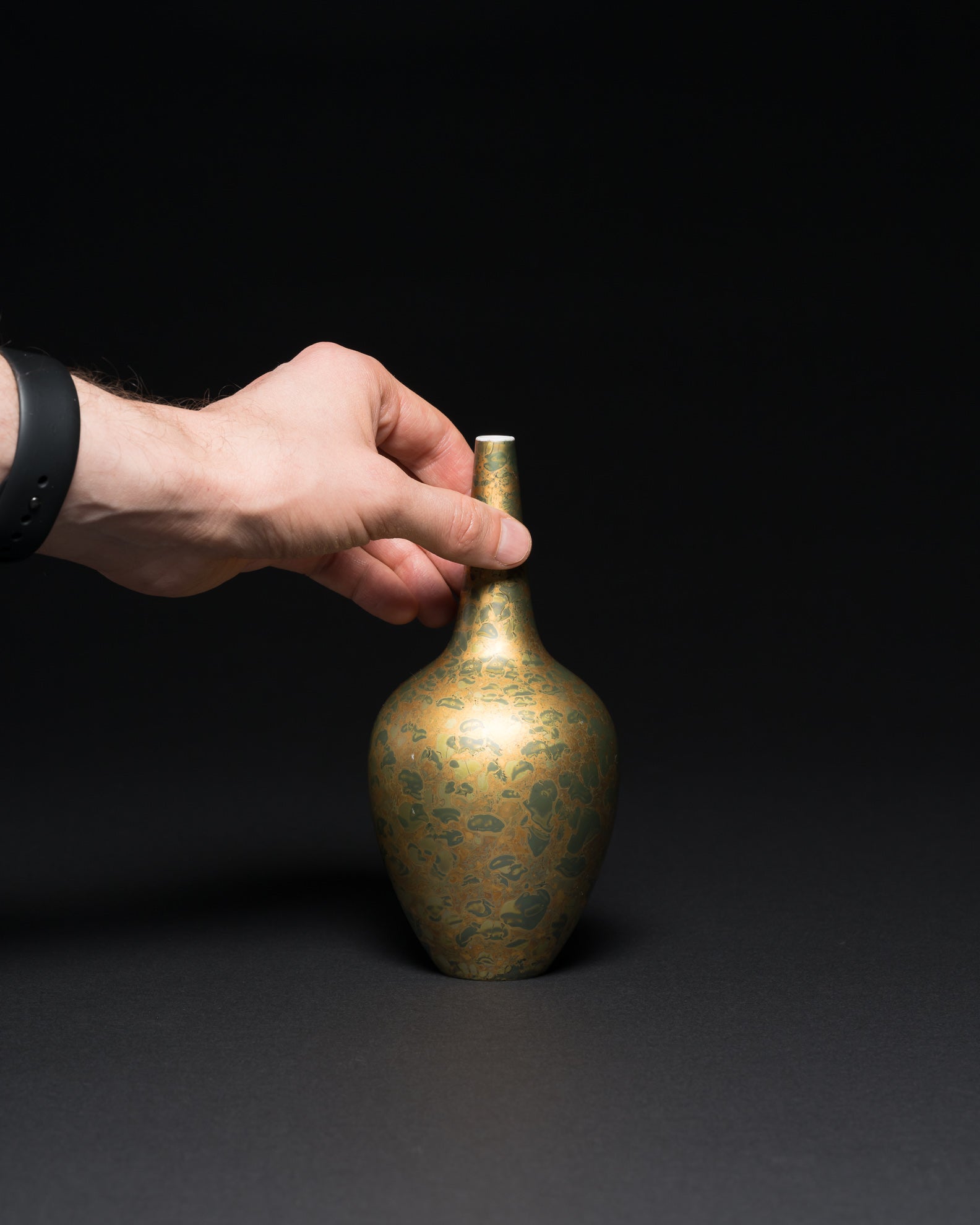 “Lamina Grün” Vase Pair – Hans Wohlrab & Helmut Drexler for Rosenthal, 1970s