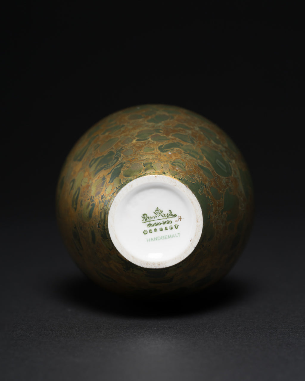 “Lamina Grün” Vase Pair – Hans Wohlrab & Helmut Drexler for Rosenthal, 1970s