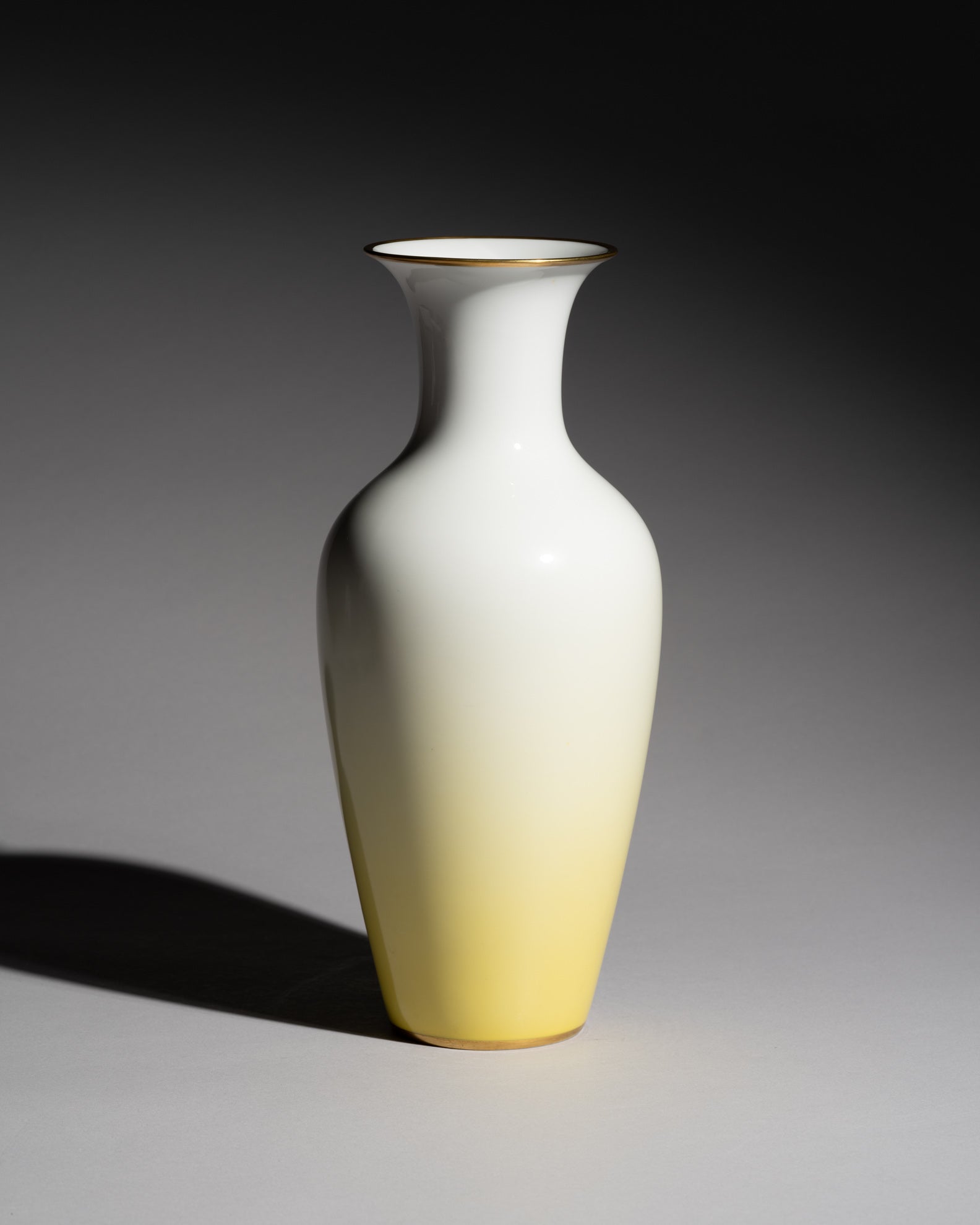 Yellow Gradient Porcelain Vase – Rosenthal, 1956