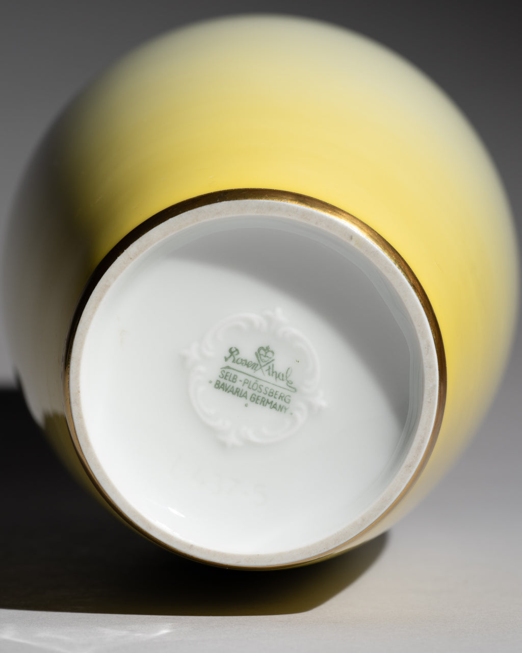 Yellow Gradient Porcelain Vase – Rosenthal, 1956