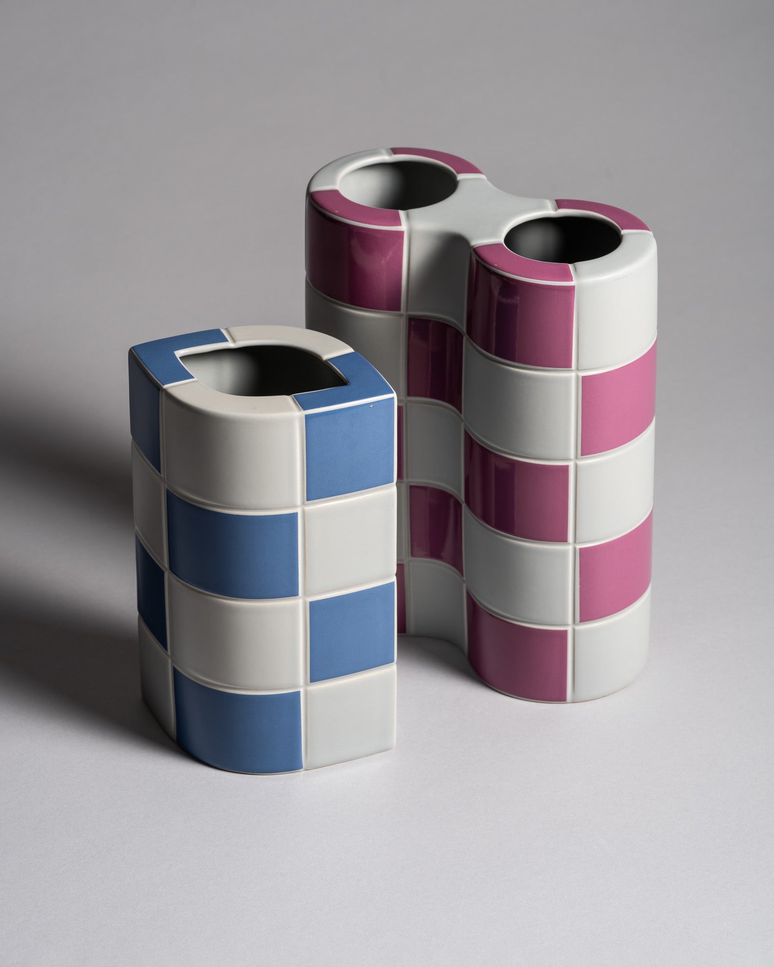 Ceramic Vase Duo – Jan van der Vaart for Rosenthal, 1980s