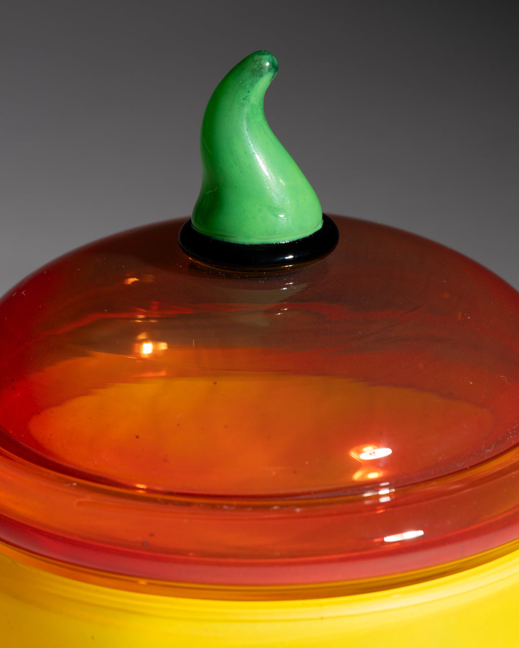 Nanny Still “Kontiki” Art Glass Carafe & Lidded Box Set for Rosenthal, 1993