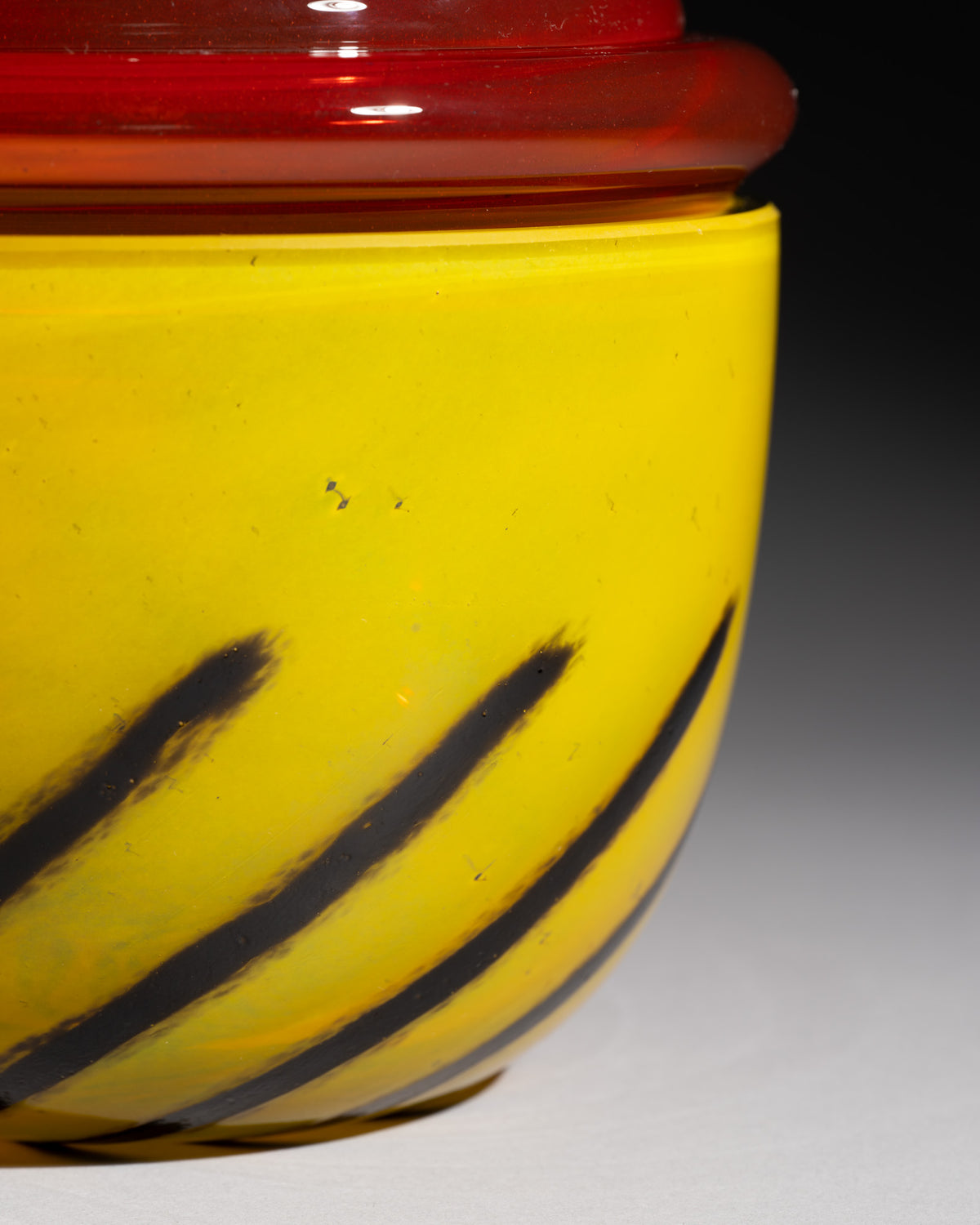 Nanny Still “Kontiki” Art Glass Carafe & Lidded Box Set for Rosenthal, 1993