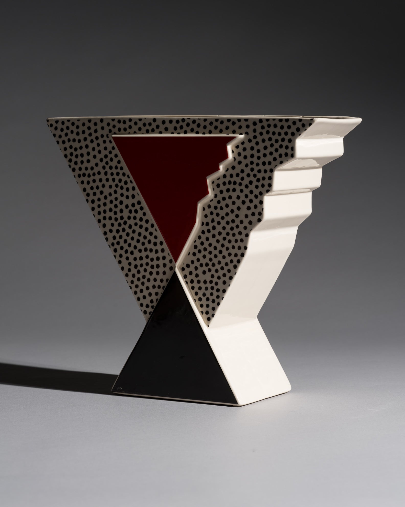 Postmodern Ceramic Vase – Ambrogio Pozzi for Arte Ceramica Romana, Italy, 1987