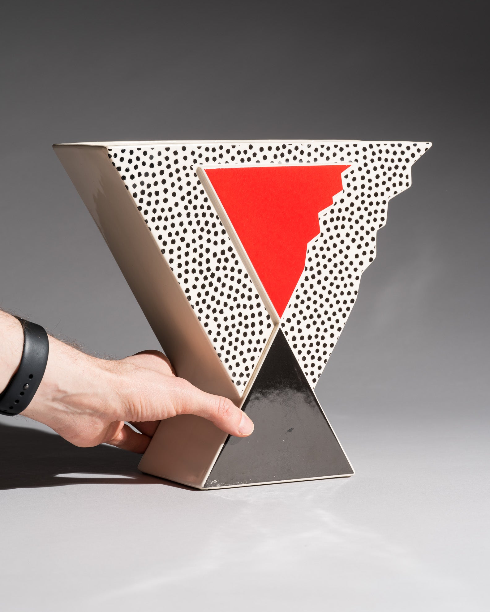 Postmodern Ceramic Vase – Ambrogio Pozzi for Arte Ceramica Romana, Italy, 1987