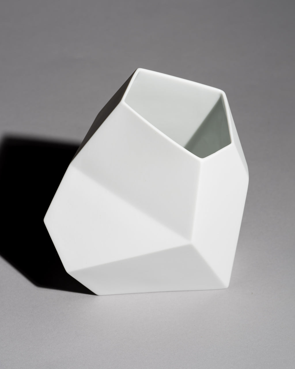 “Surface” Geometric Bisque Porcelain Vase Duo – Achim Haigis for Rosenthal, 2007