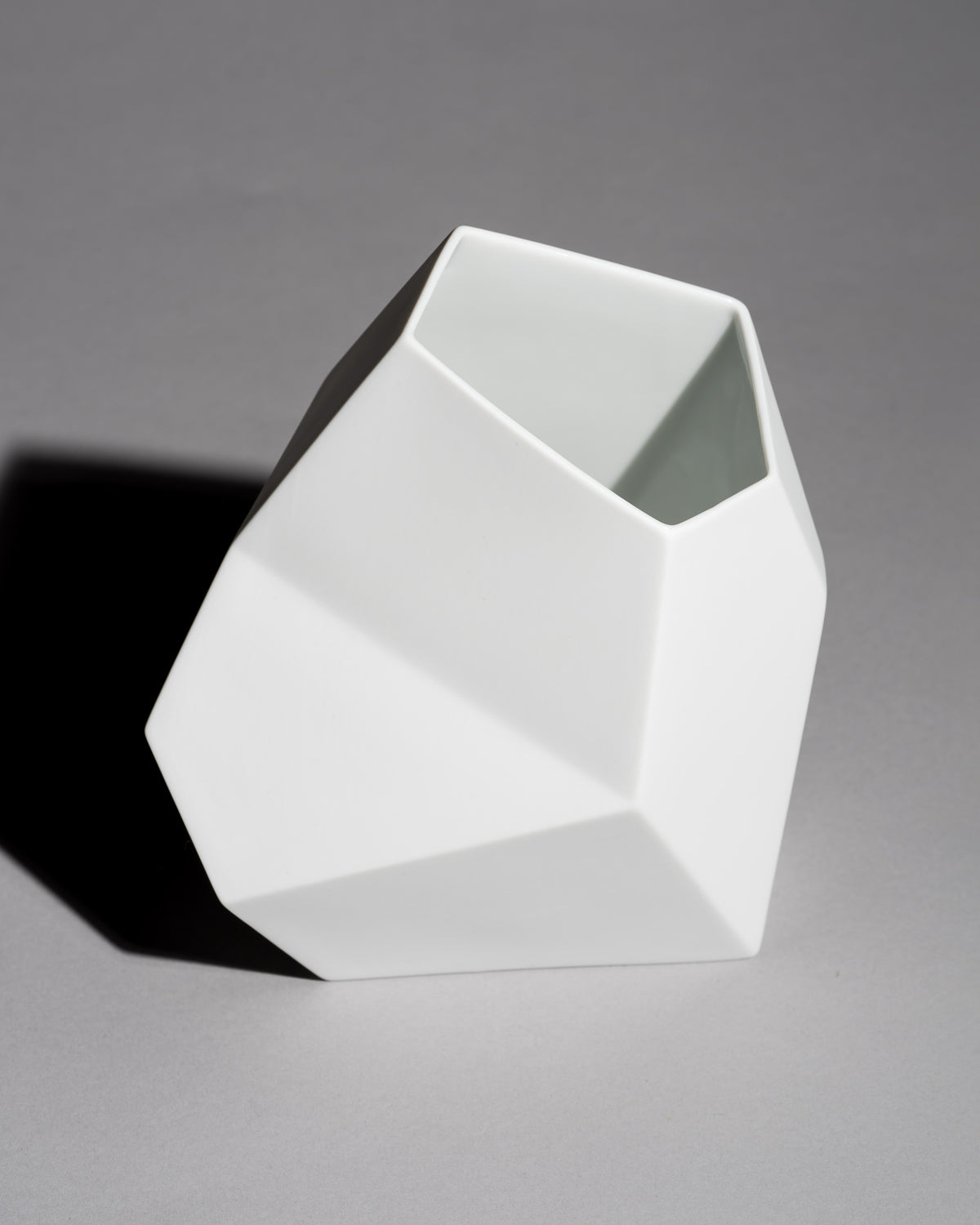 “Surface” Geometric Bisque Porcelain Vase Duo – Achim Haigis for Rosenthal, 2007