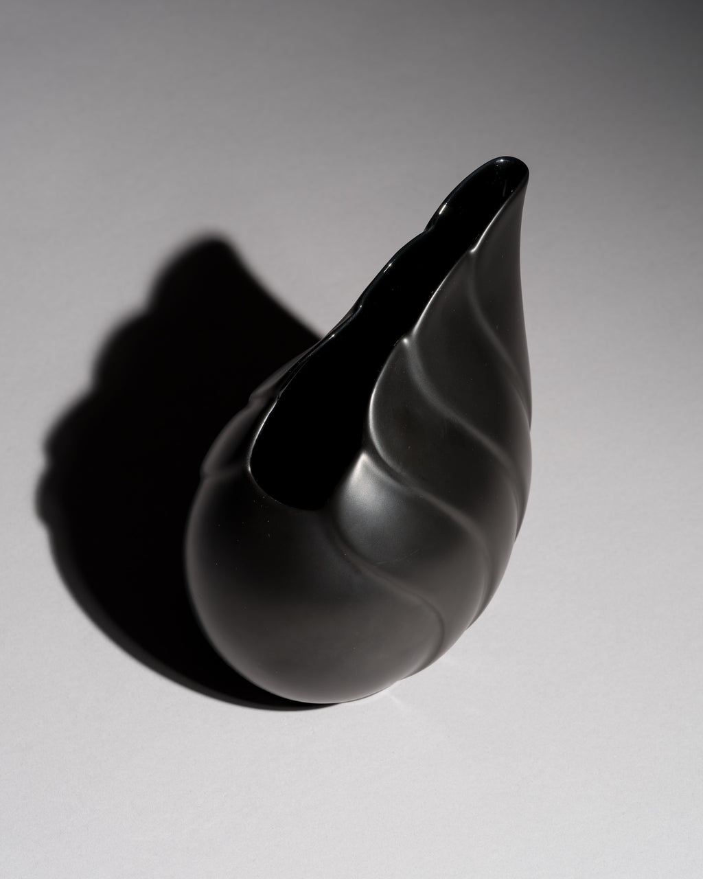 Black Matte Porcelain Vase - Uta Feyl for Rosenthal, 1980s