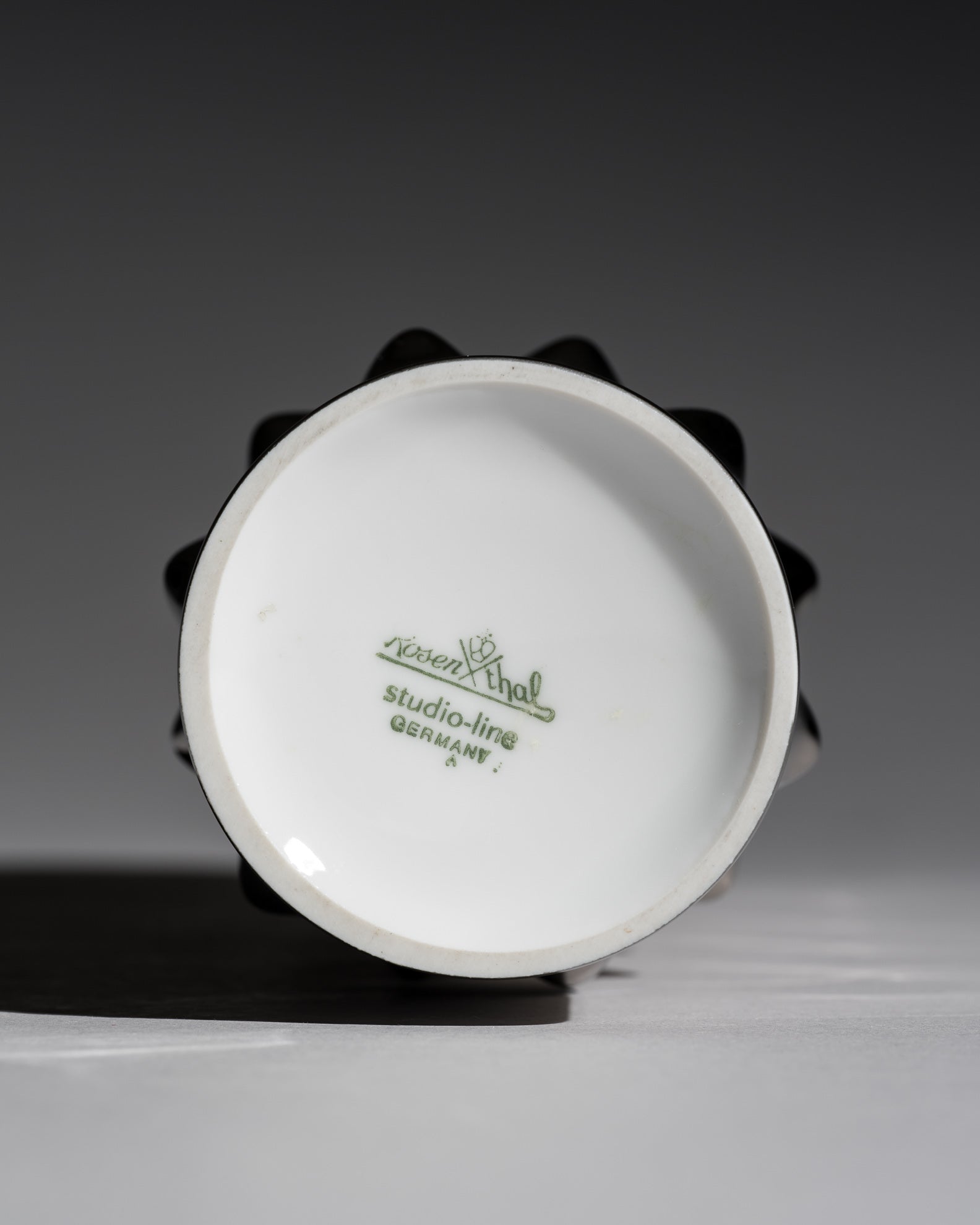 Vibrations White & Silver Porcelain Duo – Dieter Mankau for Rosenthal, 1970s–1980s