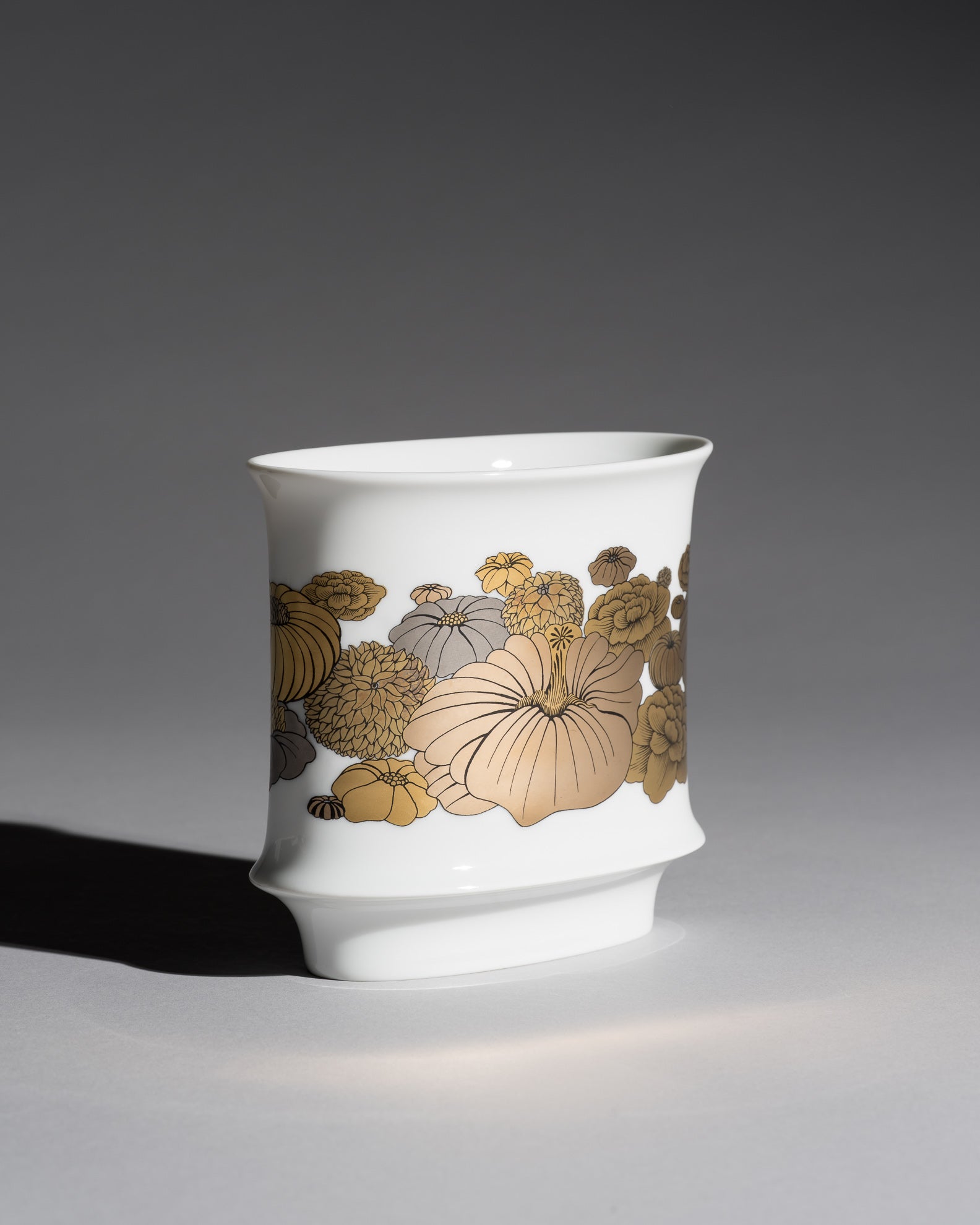 Floral Porcelain Vase – Tapio Wirkkala & Alain Le Foll for Rosenthal, 1970s