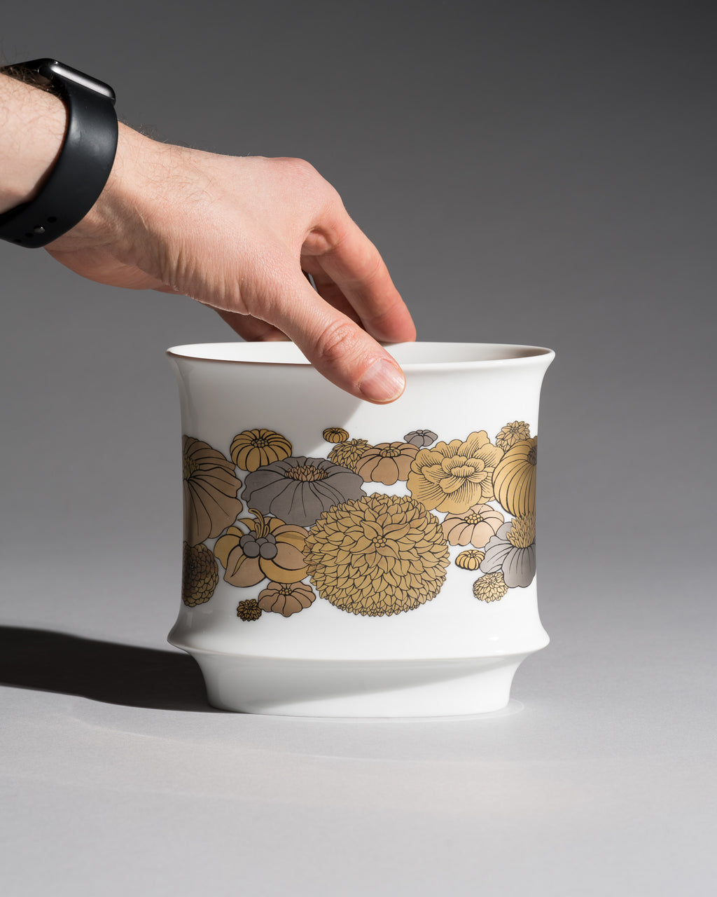 Floral Porcelain Vase – Tapio Wirkkala & Alain Le Foll for Rosenthal, 1970s