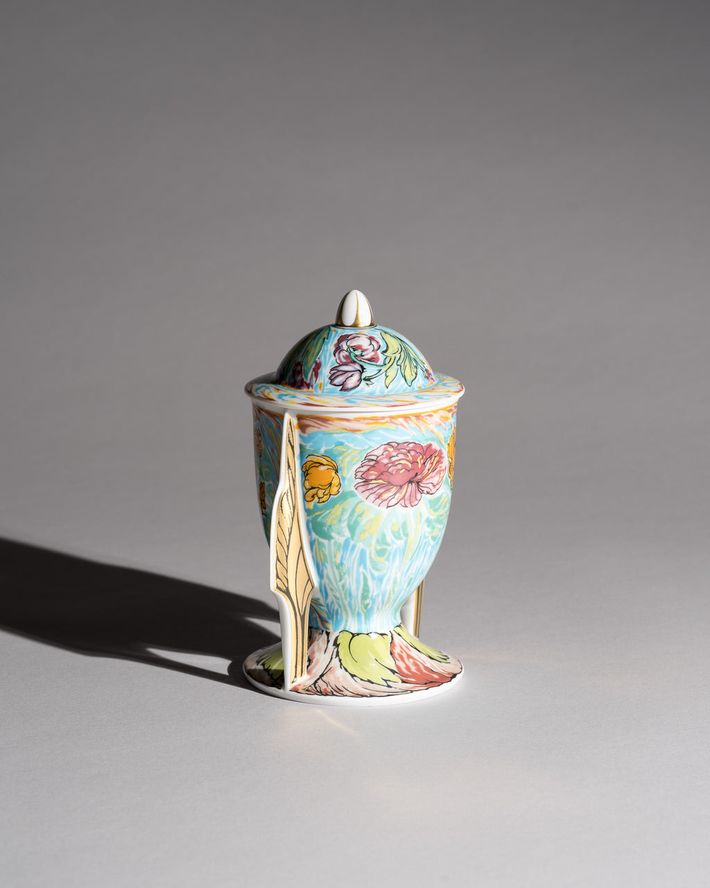Porcelain Cup with Lid Künstlertasse No. 28 – Ernst Fuchs for Rosenthal, 1980