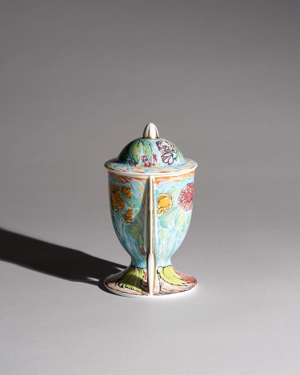 Porcelain Cup with Lid Künstlertasse No. 28 – Ernst Fuchs for Rosenthal, 1980
