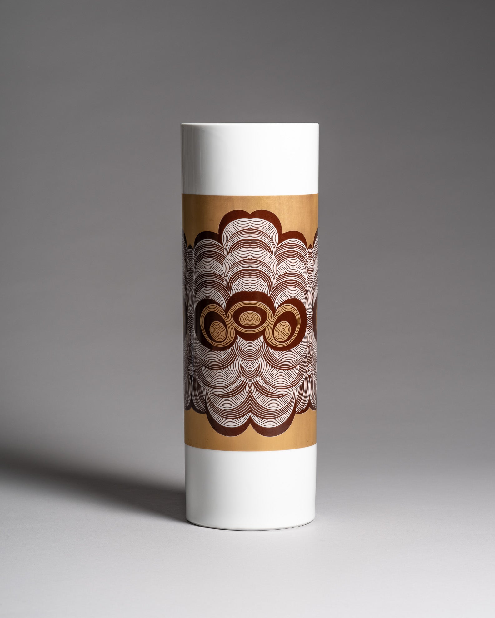 Op Art Porcelain Floor Vase – Krautheim & Adelberg, 1980s