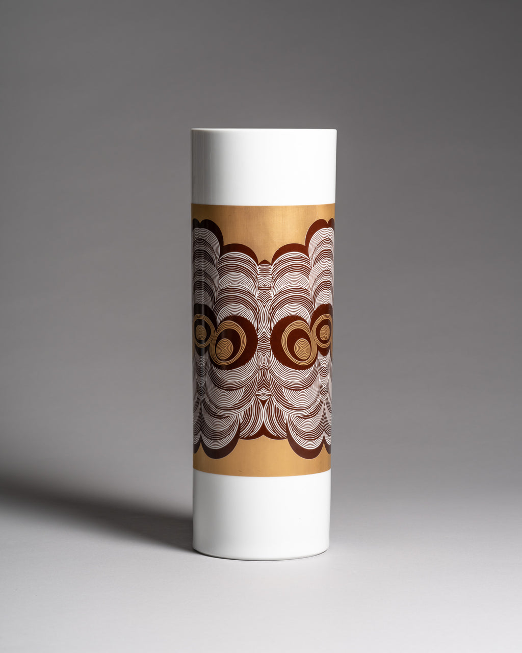 Op Art Porcelain Floor Vase – Krautheim & Adelberg, 1980s