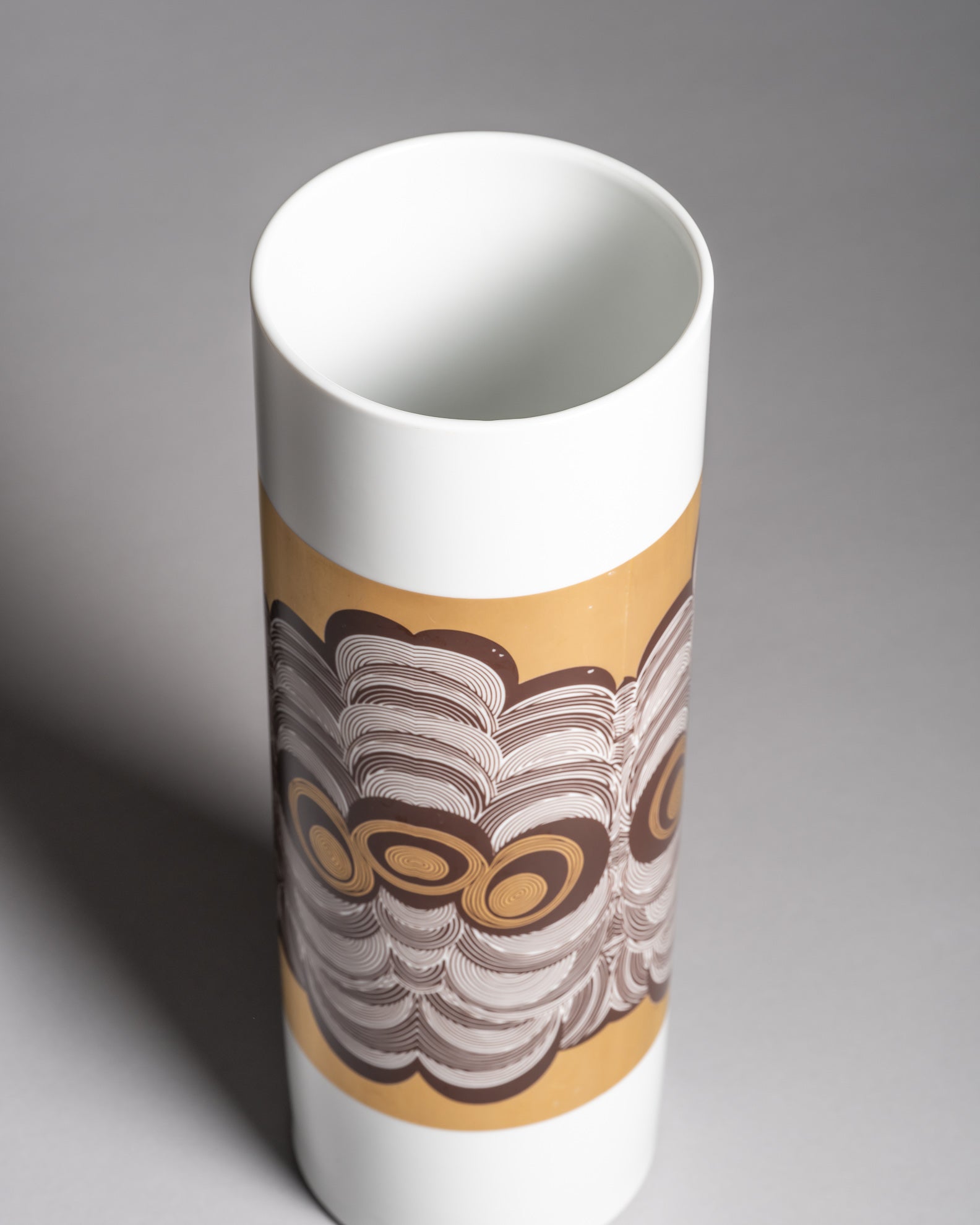 Op Art Porcelain Floor Vase – Krautheim & Adelberg, 1980s