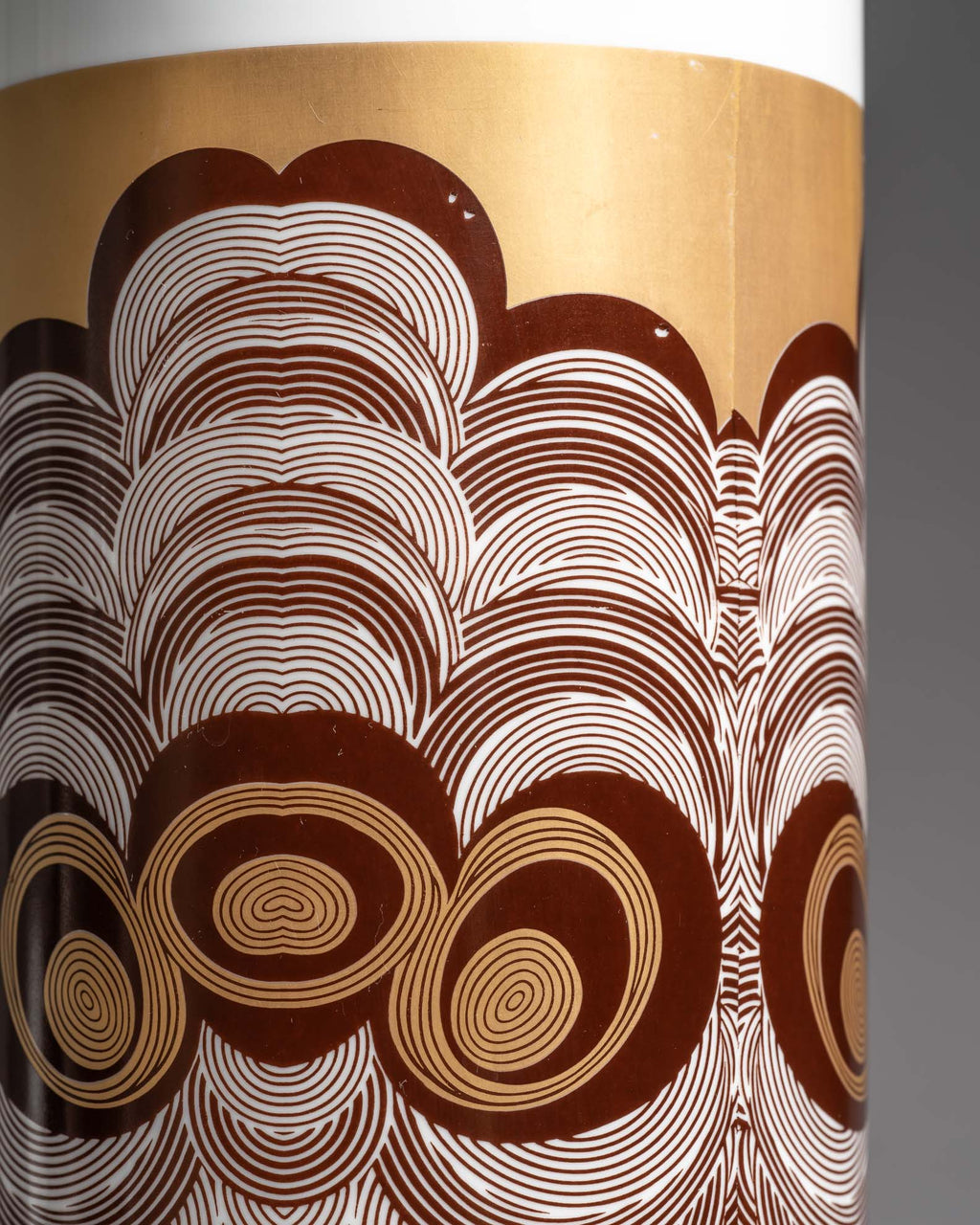 Op Art Porcelain Floor Vase – Krautheim & Adelberg, 1980s