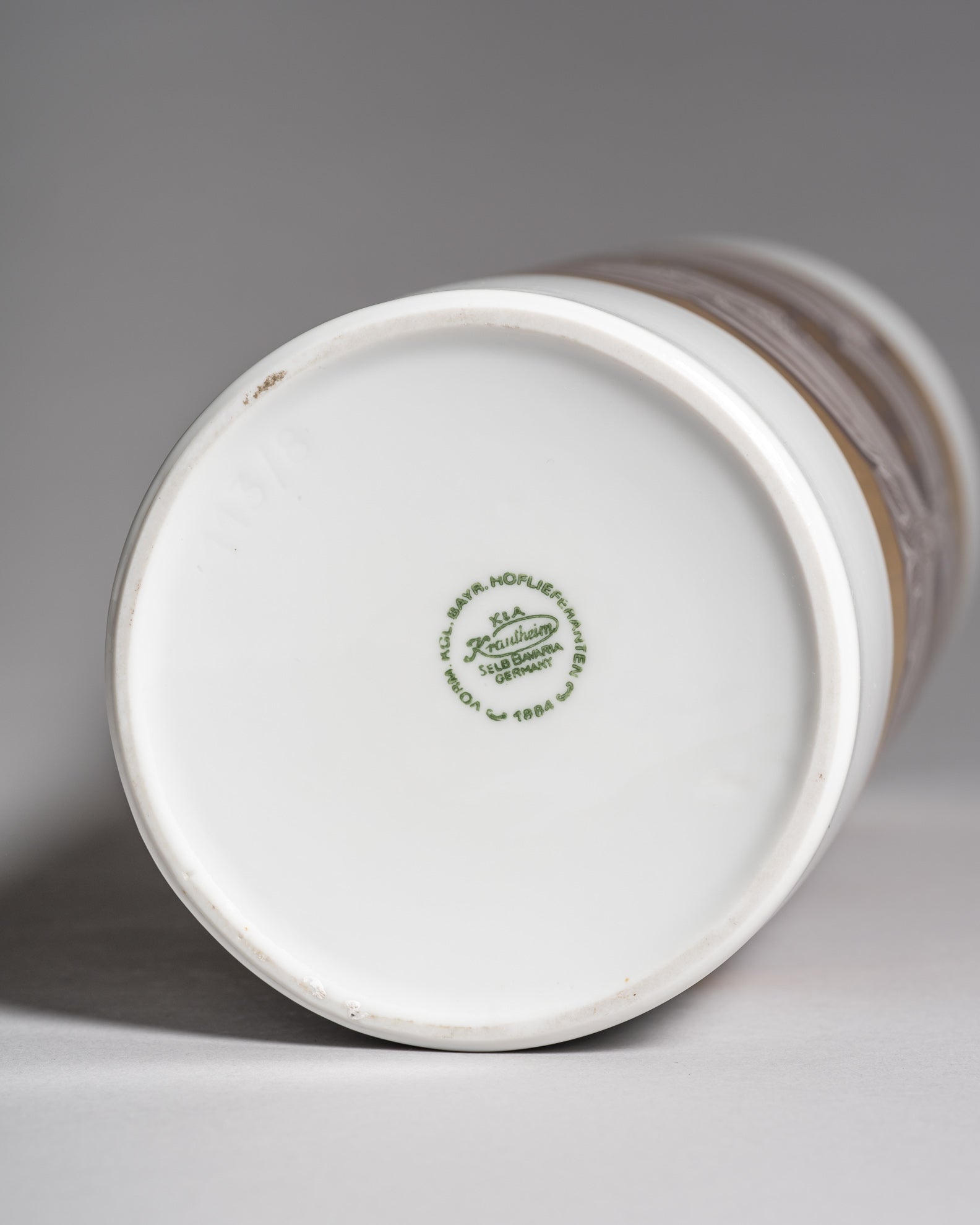 Op Art Porcelain Floor Vase – Krautheim & Adelberg, 1980s