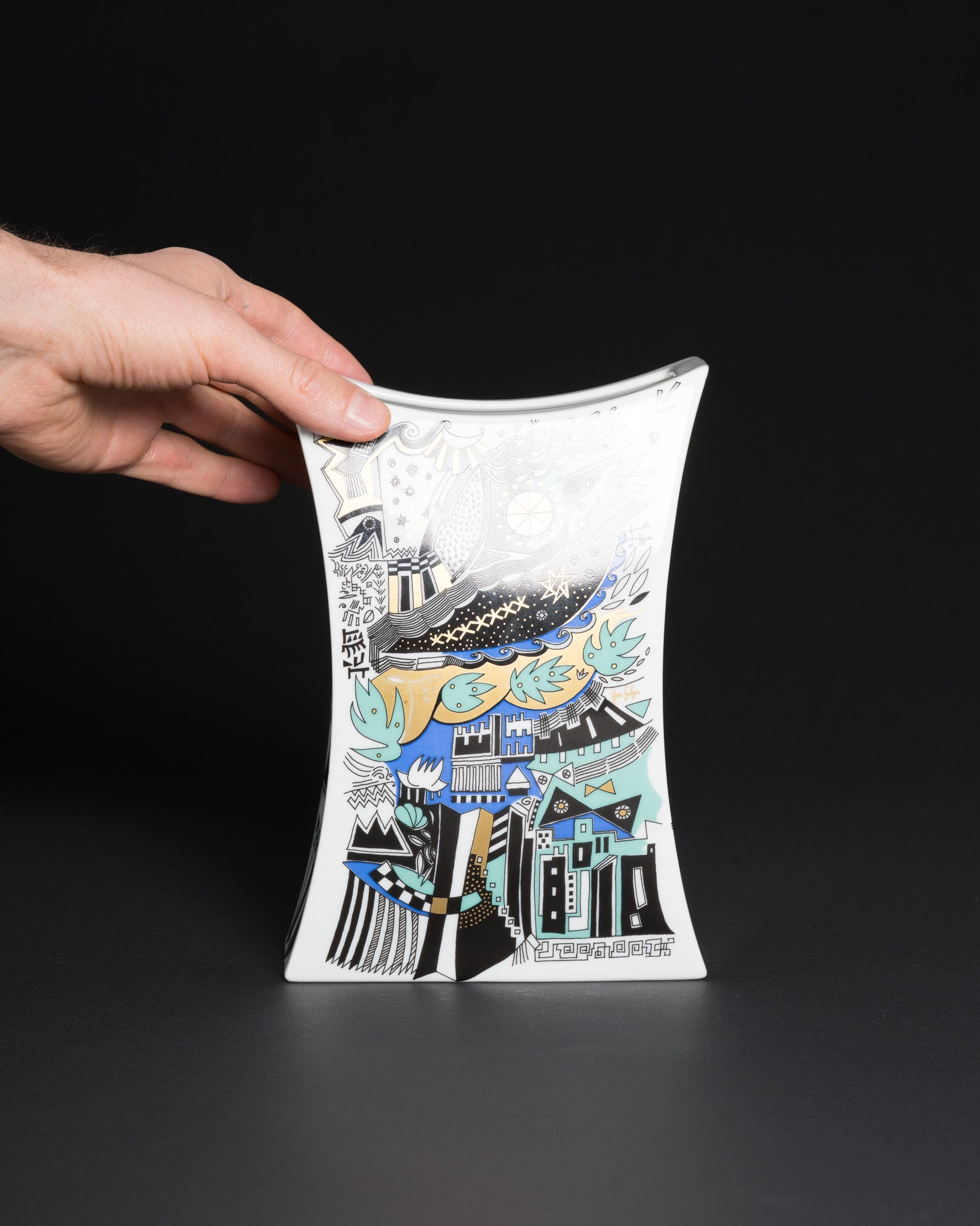 Postmodern Vase – Jan van der Vaart & Yves Galgon for Rosenthal, 1980s