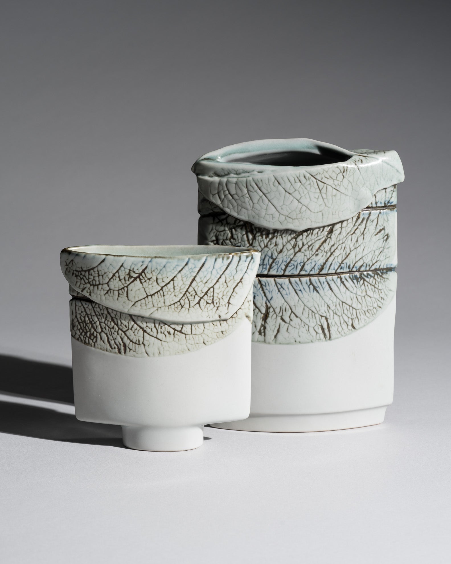 Silva Porcelain Vase Duo – Antje Brüggemann-Breckwoldt for Rosenthal, 1980s