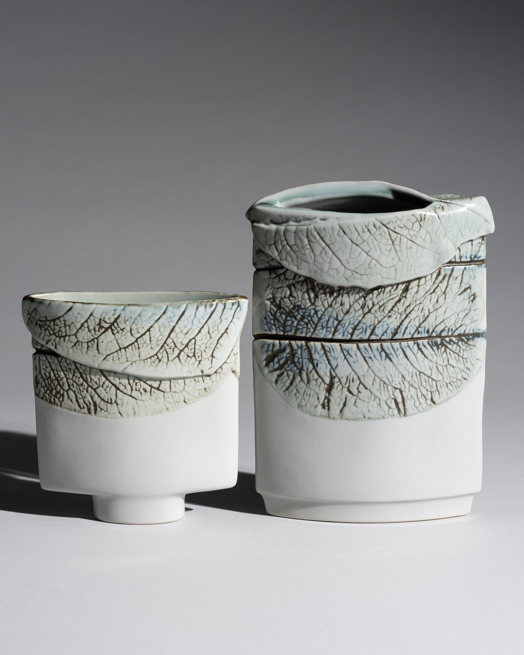 Silva Porcelain Vase Duo – Antje Brüggemann-Breckwoldt for Rosenthal, 1980s