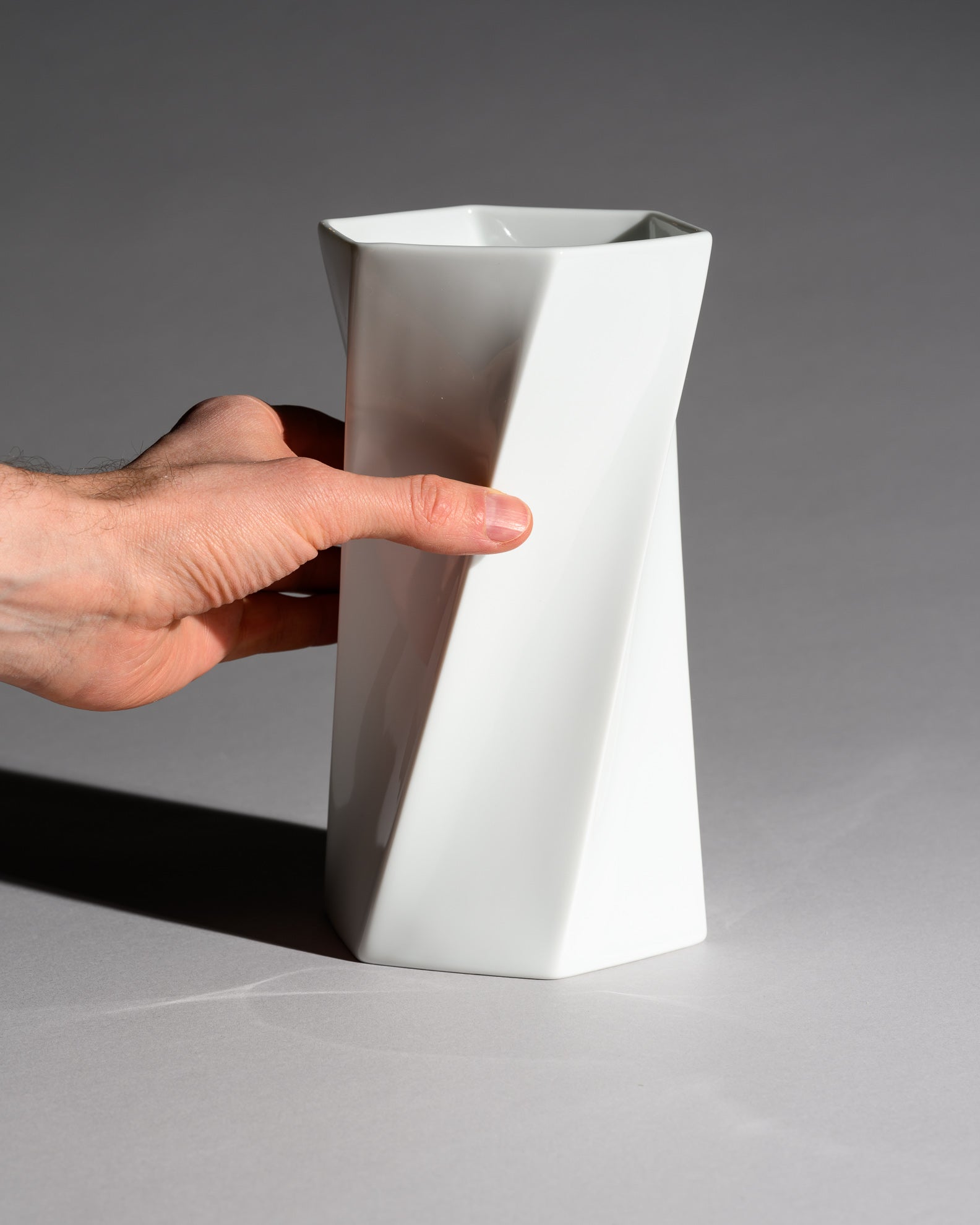 Glossy Porcelain Vase Trio - Jan van der Vaart for Rosenthal, 1985
