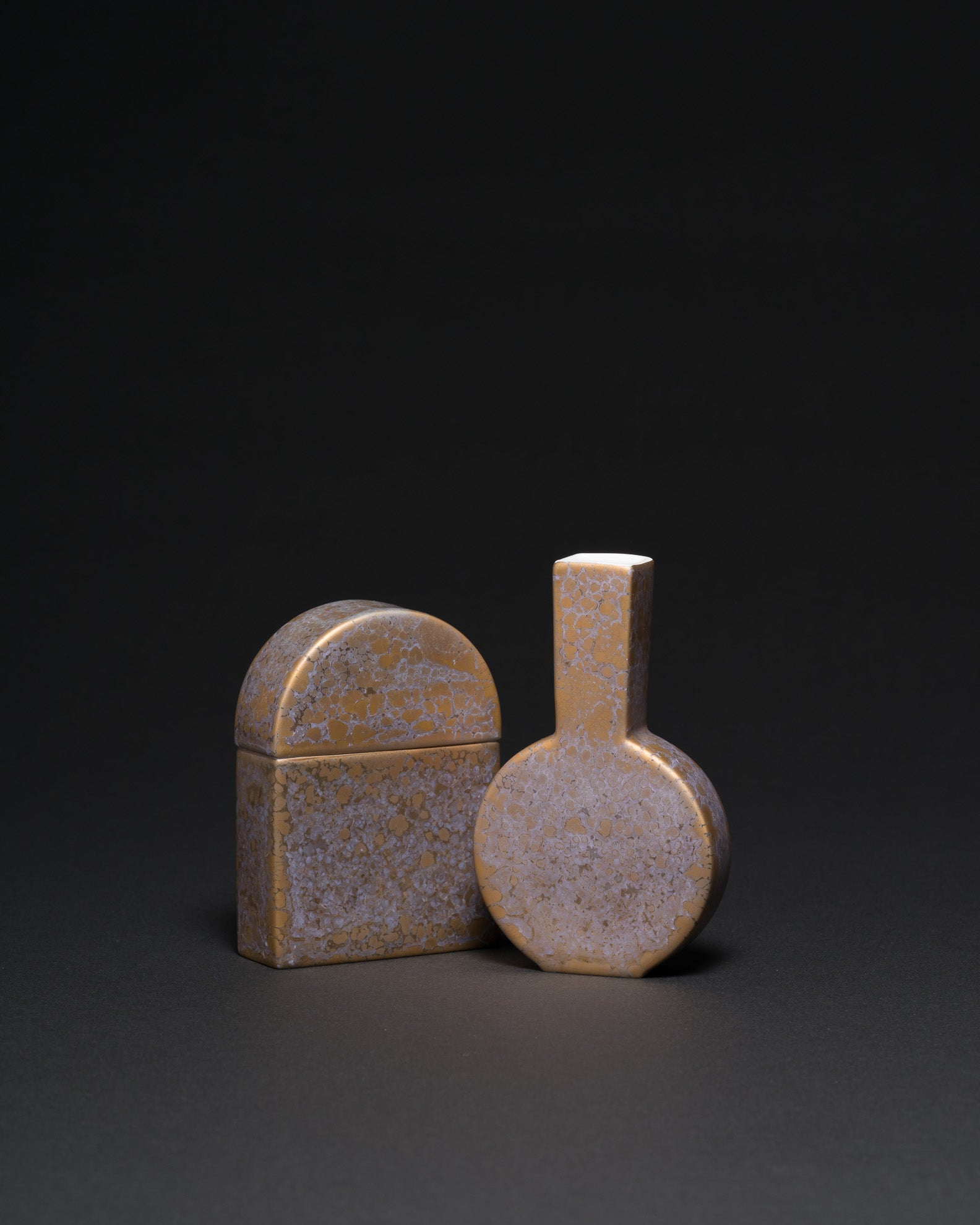 Goldfeuer Duo – Helmut Drexler & Rosemonde Nairac for Rosenthal, 1986