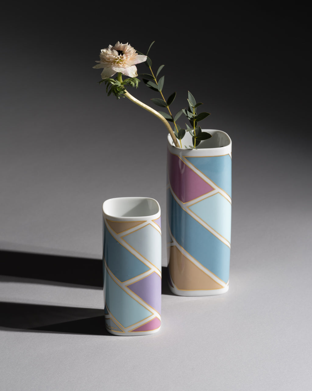 Porcelain Vase Duo - Dorothy Hafner for Rosenthal, 1987–1988