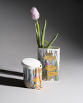 Floral Porcelain Vase & Lidded Box Set - Alain Le Foll and Tapio Wirkkala for Rosenthal, 1983–1984