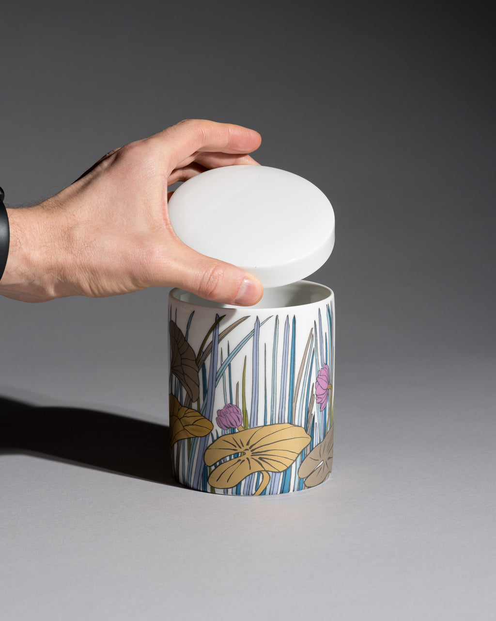 Floral Porcelain Vase & Lidded Box Set - Alain Le Foll and Tapio Wirkkala for Rosenthal, 1983–1984