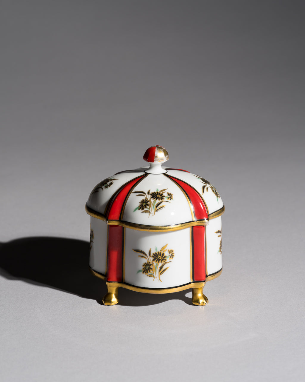 Porzellan Art Deco Lidded Box - Mäbendorf Porzellan, 1920s–1930s