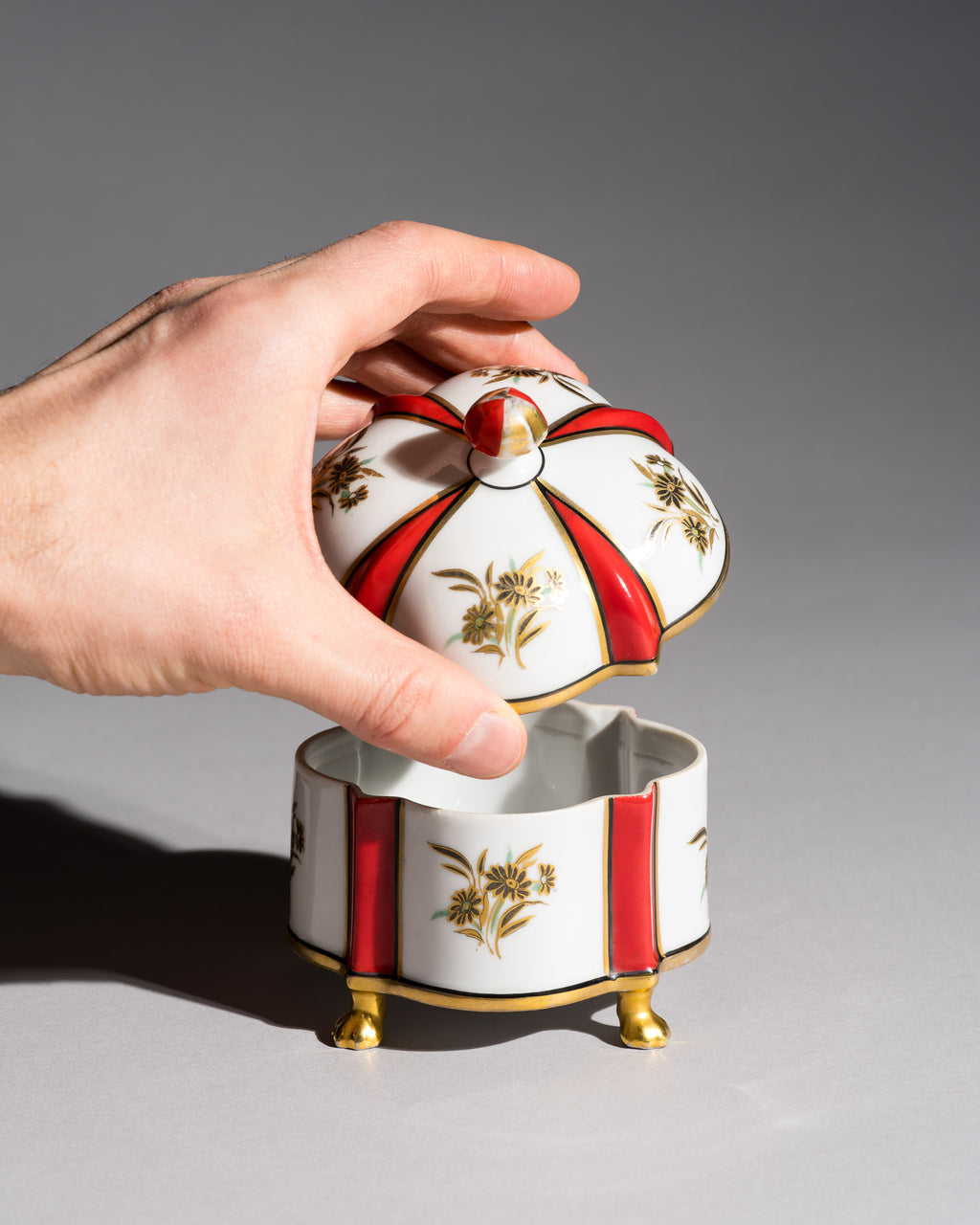 Porzellan Art Deco Lidded Box - Mäbendorf Porzellan, 1920s–1930s
