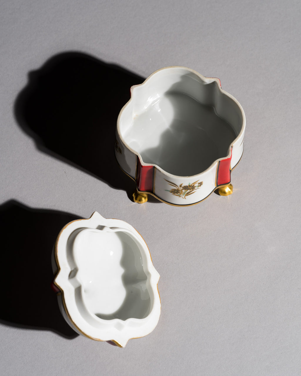 Porzellan Art Deco Lidded Box - Mäbendorf Porzellan, 1920s–1930s