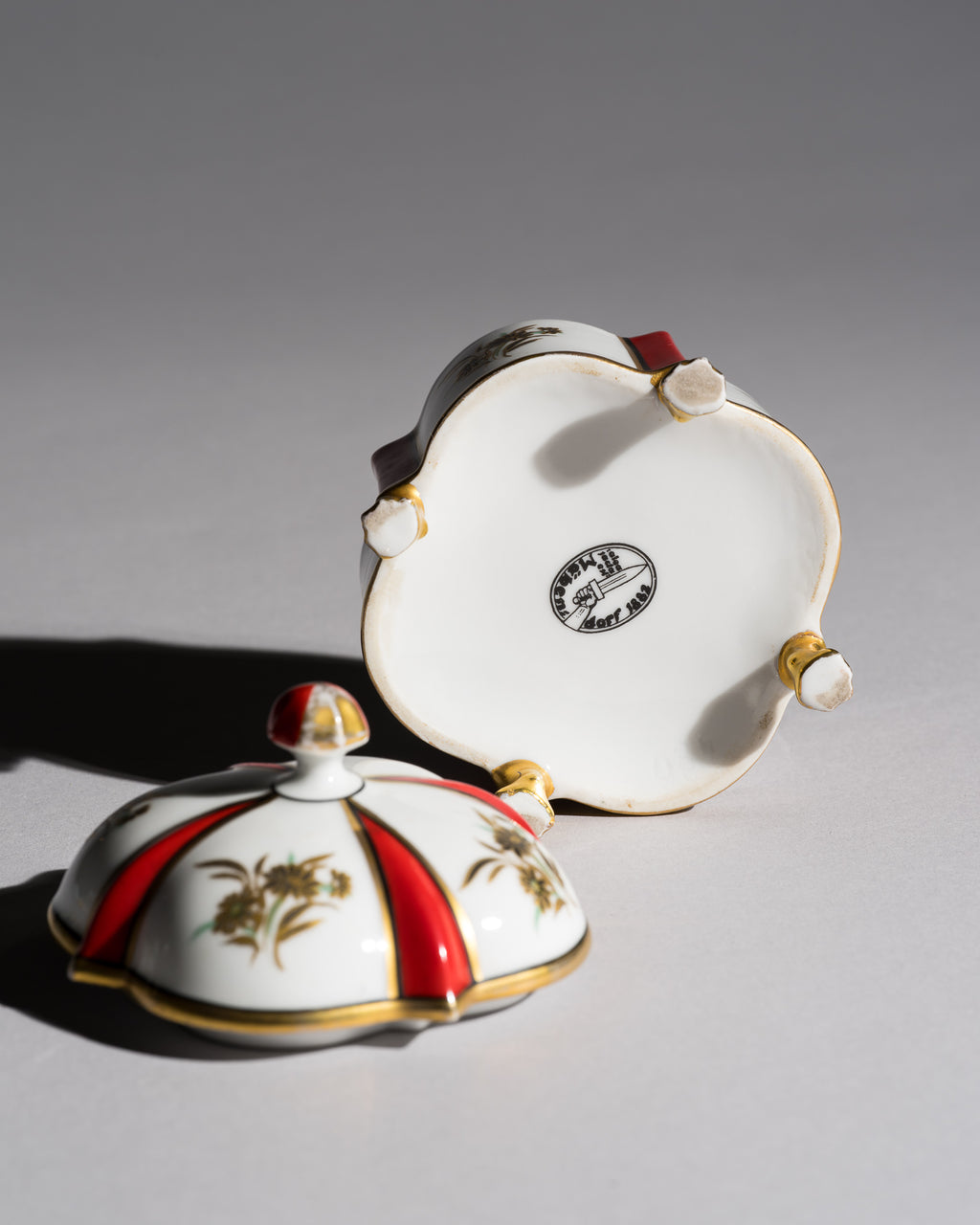 Porzellan Art Deco Lidded Box - Mäbendorf Porzellan, 1920s–1930s