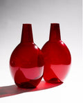 Kalabasse Glass Vase Duo – Wilhelm Braun-Feldweg for Hirschberg, 1950s