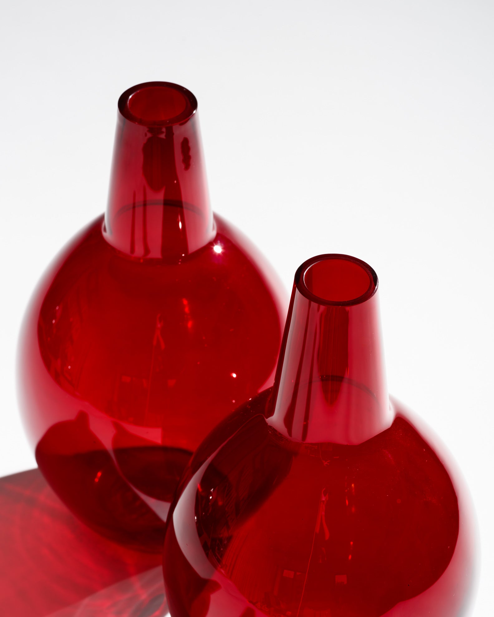 Kalabasse Glass Vase Duo – Wilhelm Braun-Feldweg for Hirschberg, 1950s