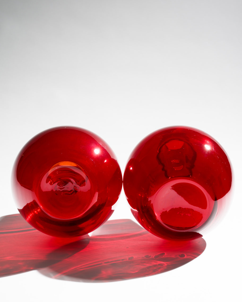 Kalabasse Glass Vase Duo – Wilhelm Braun-Feldweg for Hirschberg, 1950s