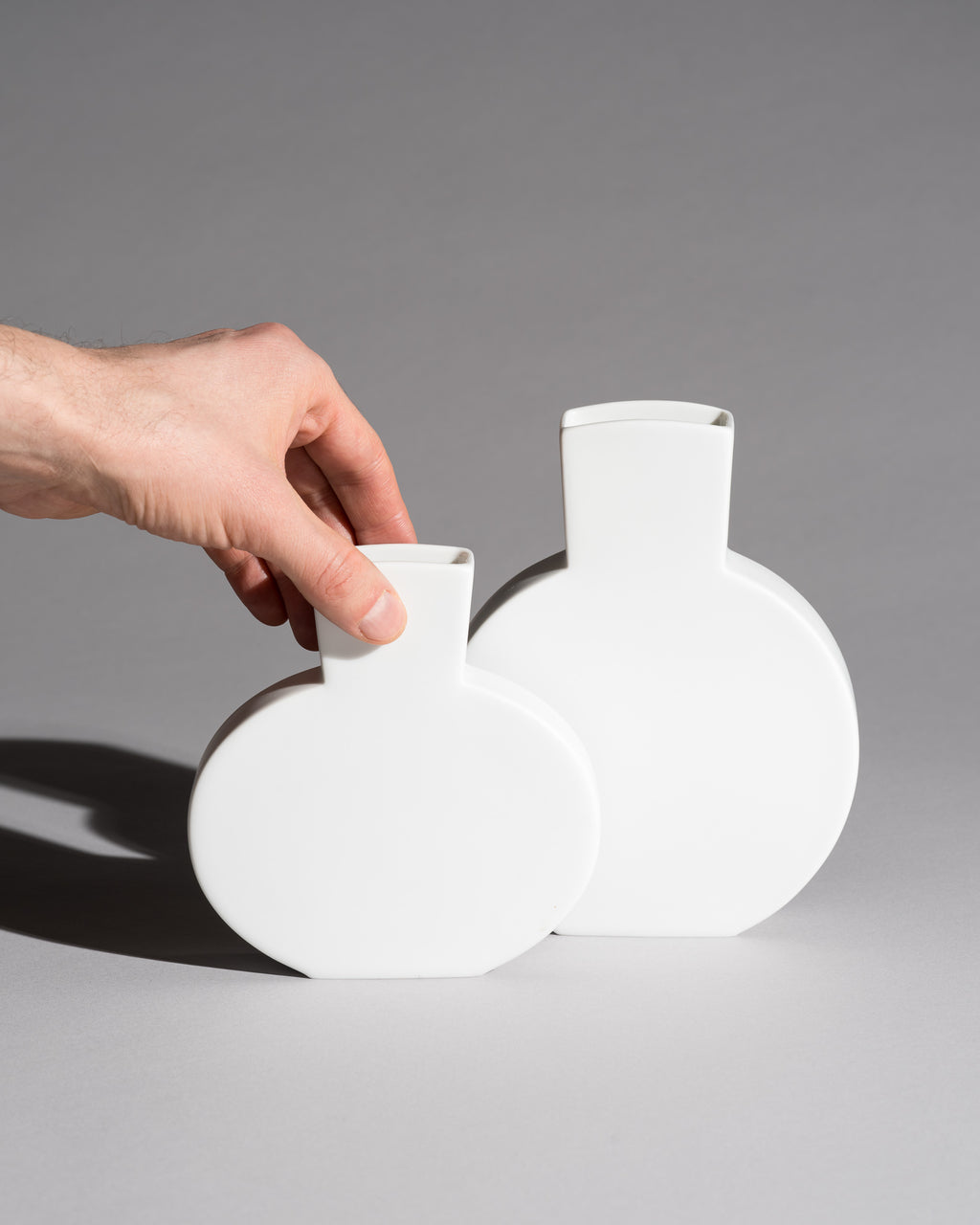 Sculptural Porcelain Vase Duo - Rosemonde Nairac for Rosenthal, Late 20th century