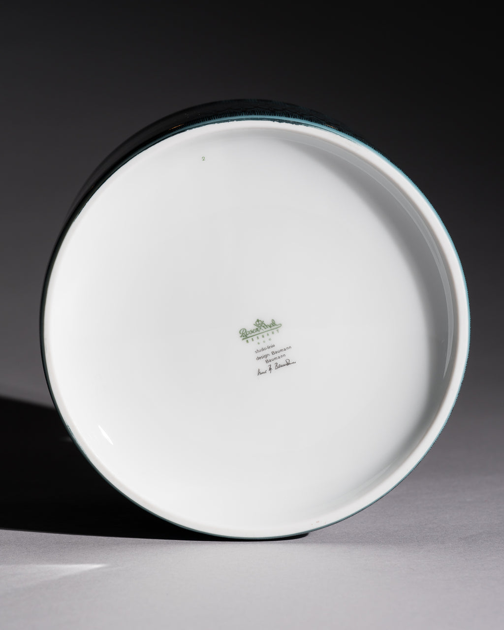 Graphic Porcelain Vase Duo – Theo Baumann for Rosenthal, 1964
