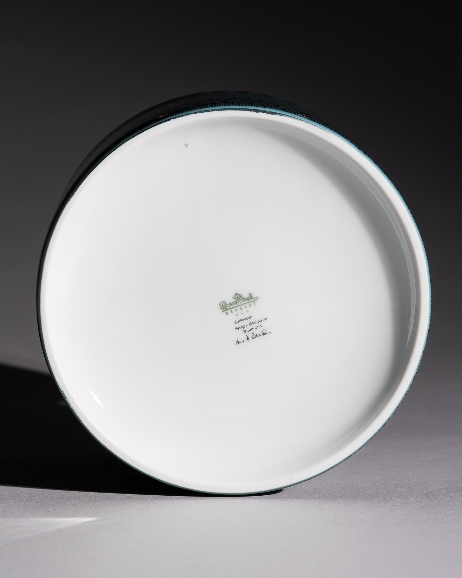 Graphic Porcelain Vase Duo – Theo Baumann for Rosenthal, 1964