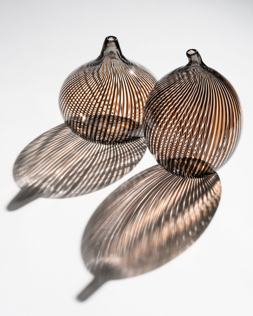 Filigrana Glass Vase Duo – Mario Colelli & Hertha Bengtson for Rosenthal, late 20th century
