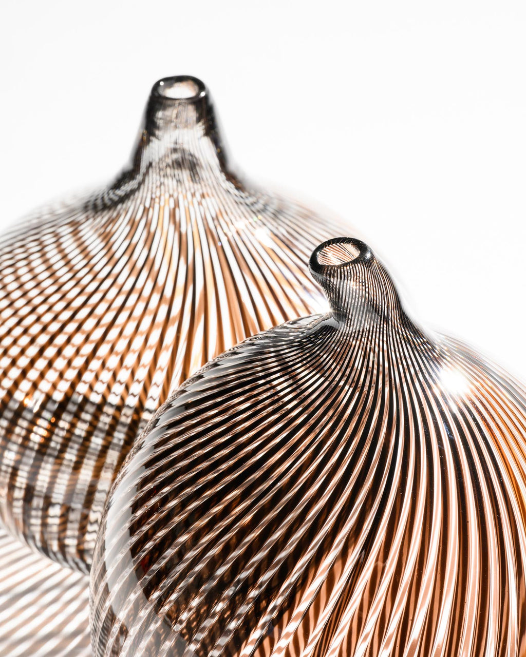 Filigrana Glass Vase Duo – Mario Colelli & Hertha Bengtson for Rosenthal, late 20th century