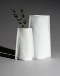 White Bisque Porcelain Vase Duo – Johan van Loon for Rosenthal, 1982–1983