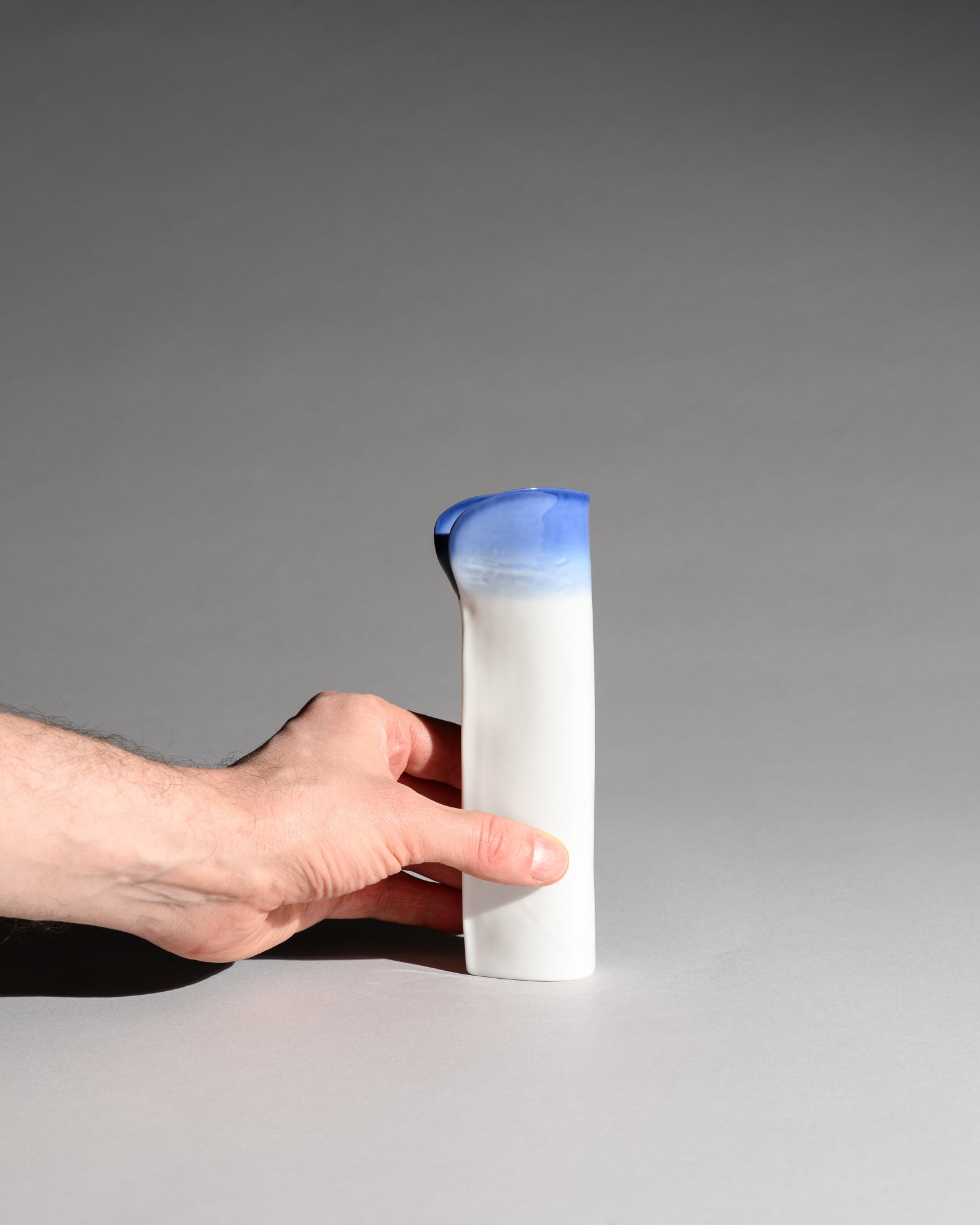 Blue and White Porcelain Vase Duo – Johan van Loon for Rosenthal Studio-Linie, 1987